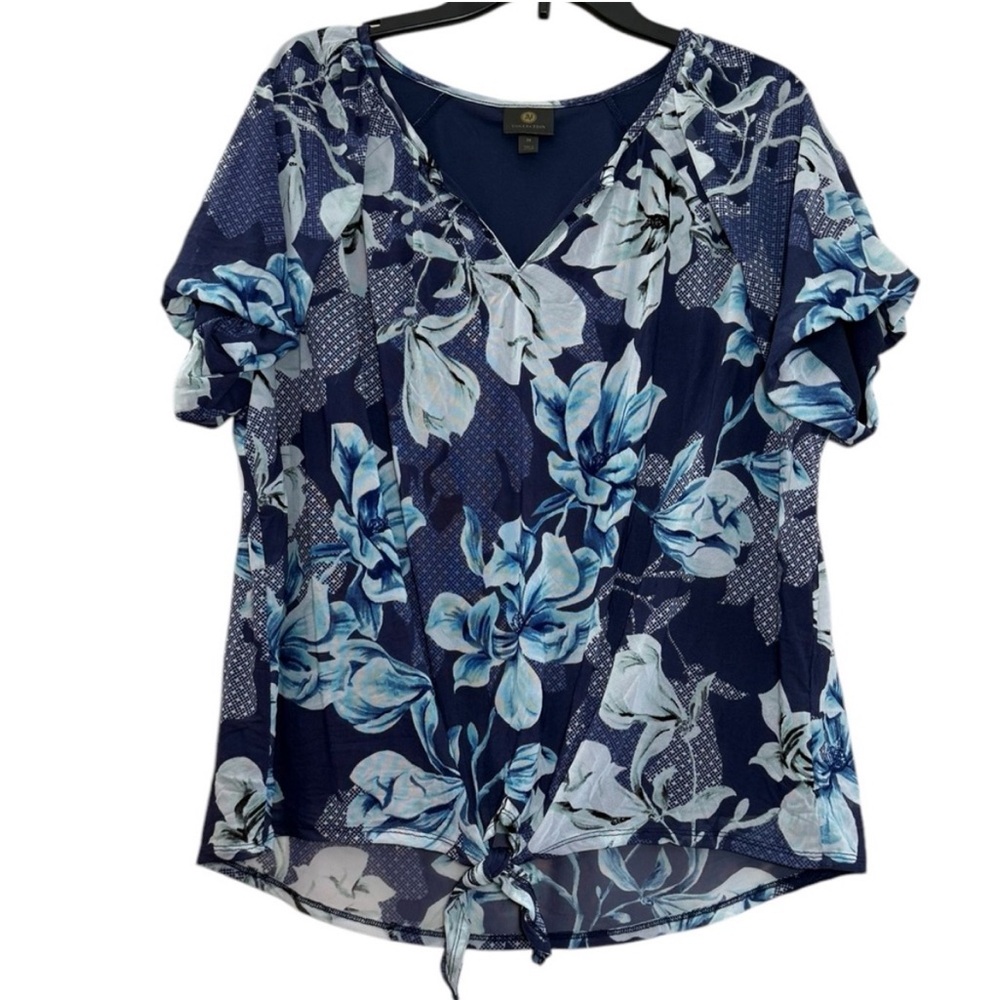 Floral Blue Women's Top